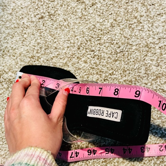 Cape Robbin Black Suede Chunky Block Heel Sandals - Picture 5 of 6